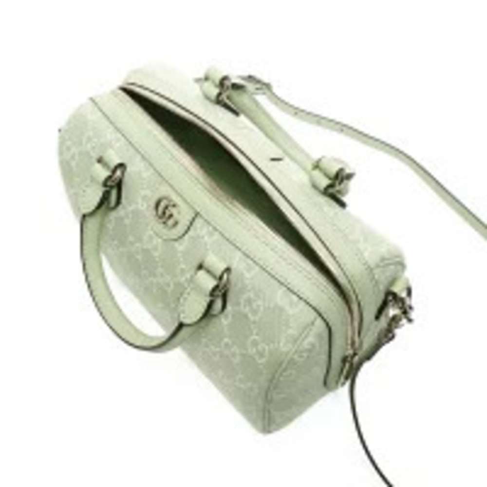 Gucci Ophidia GG Canvas Boston Bag Green - Picture 11 of 13